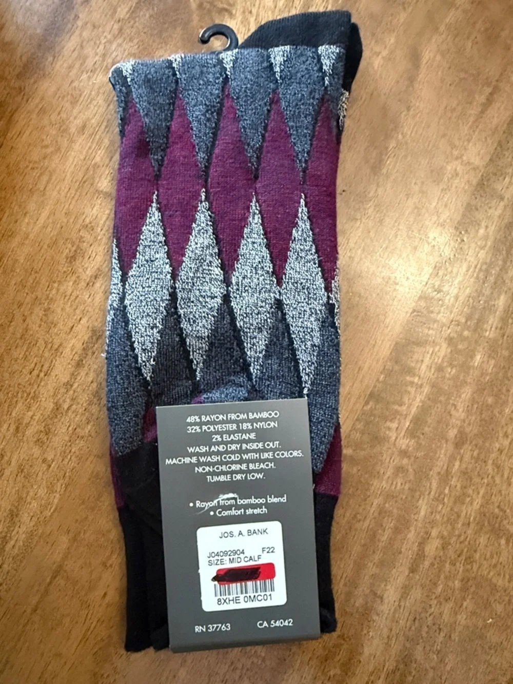 Jos. A. Bank mid calf soft luxury mid calf sock